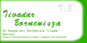 tivadar bornemisza business card